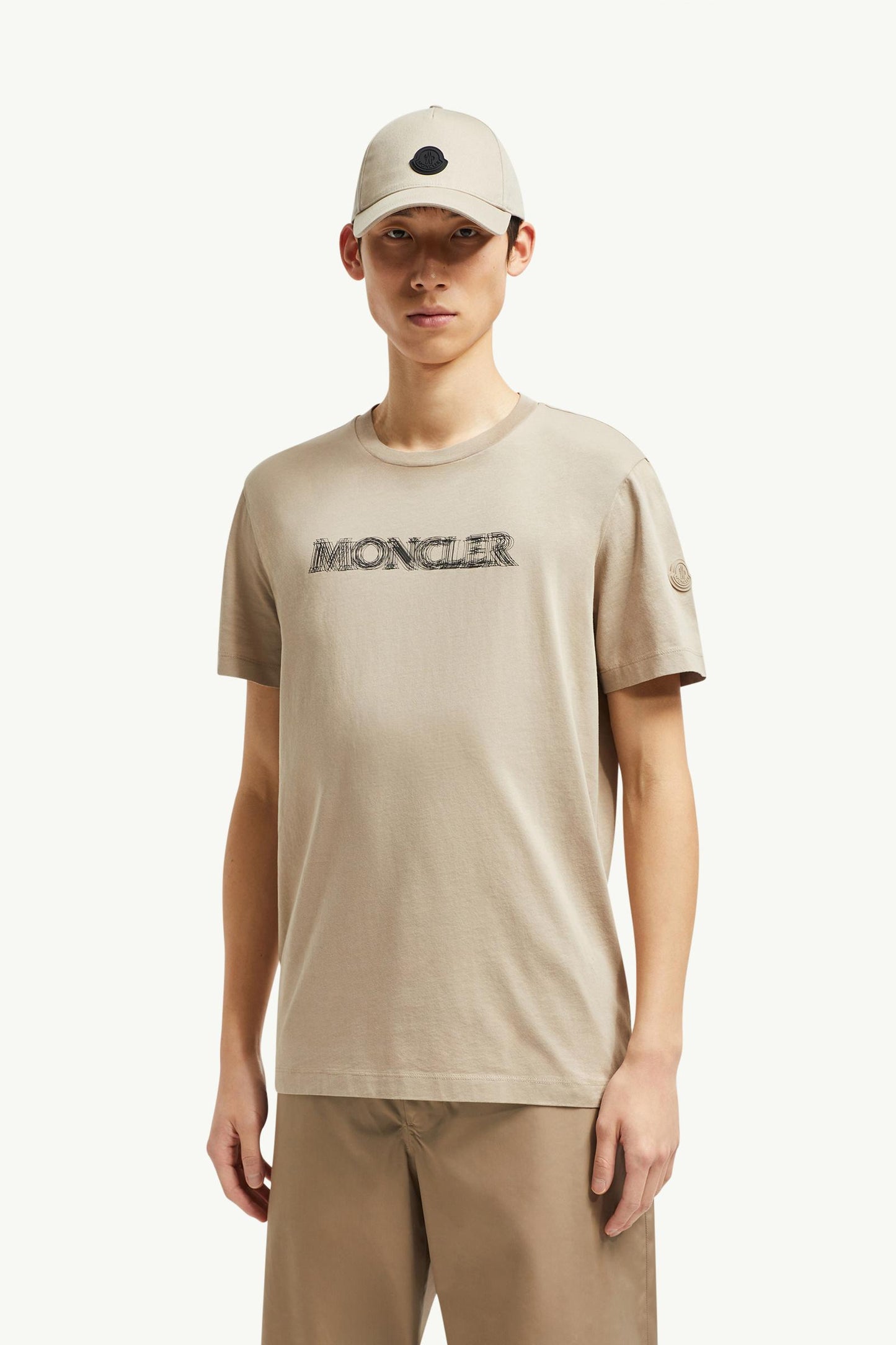 Blurred Logo Cotton T-Shirt
