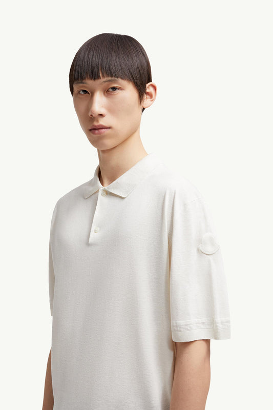 Silk & Linen Knit Polo Shirt
