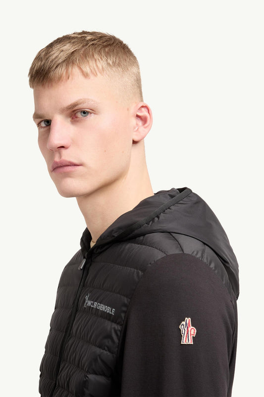 Padded Cotton Zip-Up Hoodie