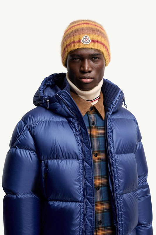 Striped Mohair Beanie