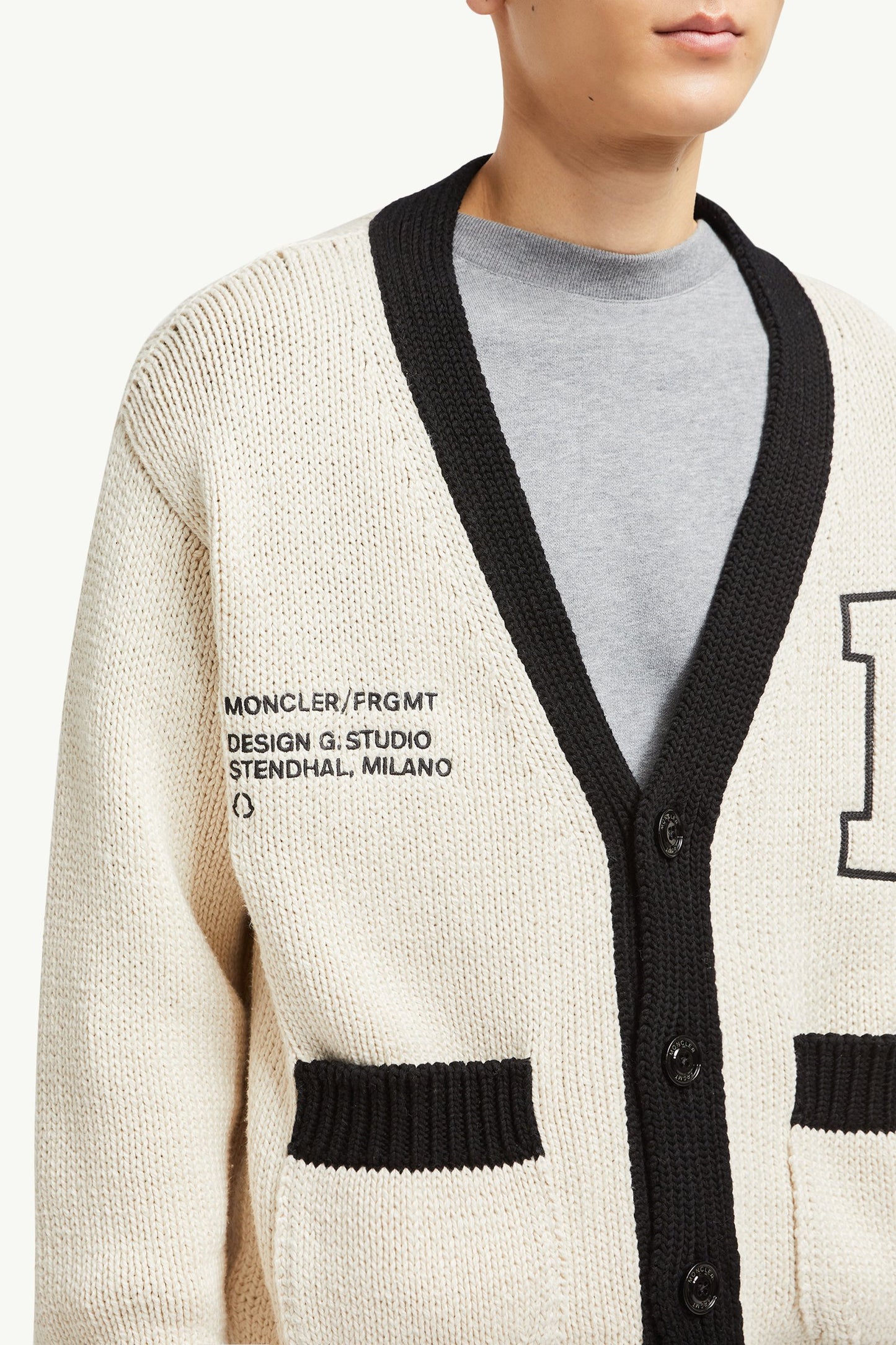 MC x FRGMT Embroidered Cotton Cardigan